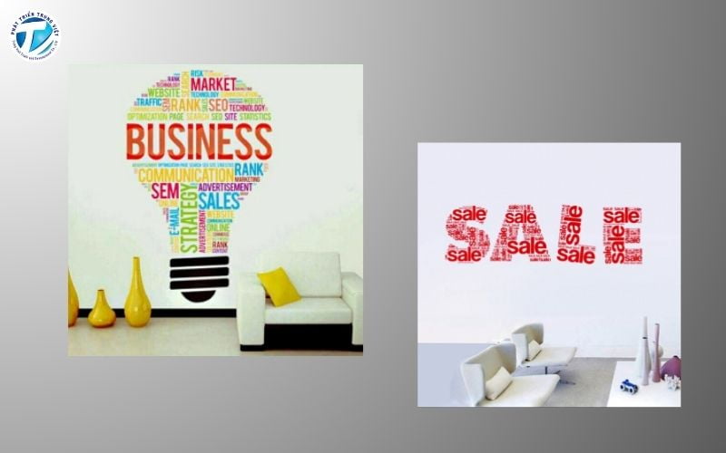 Decal chữ dán tường trang trí